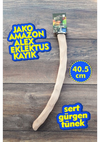 Venty (Gürgen) Şekillendirilmiş Papağan Tüneği 40.5 cm | Jako, Amazon, Eklektus, Alex, Sultan - V892 | Ayak Kaslarını Destekleyici