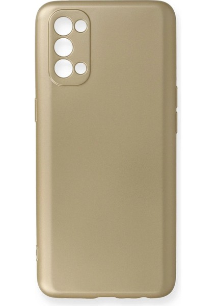 Oppo Reno 4 Kılıf First Silikon - Gold - TKNAL2588-7374