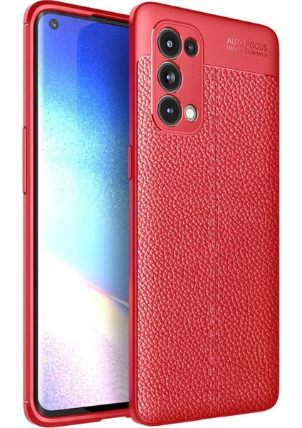 Oppo Reno 5 Pro Kılıf Auto Focus Kapak - Kırmızı - TKNAL5093-9193