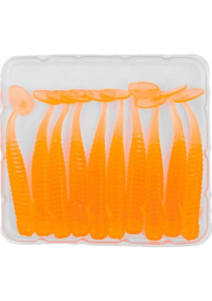 Silikon Sahte Kurt Yem - Fishack - 1g 50MM - Fishack Wormix- Orange - Uv Silikon fırsatları