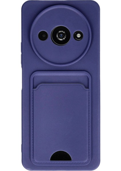 Xiaomi Redmi A3 4g Kılıf Kelvin Kartvizitli Silikon - Lacivert - TKNAL9510-6548