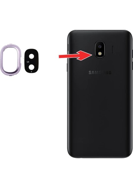 Samsung Galaxy J4 2018 Arka Kamera Lens FULL-(1903) - TKNAL1732-5337