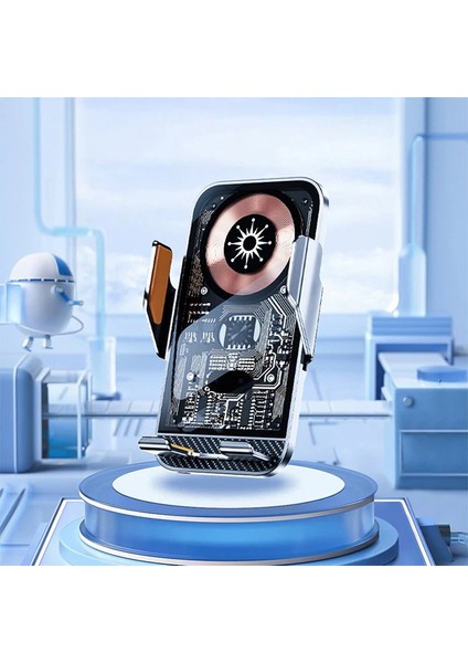 Ally C10 15W Hızlı Şarj Şeffaf Otomatik Araç Içi Telefon TUTUCU-(1903) - TKNAL1838-8584 fiyatları