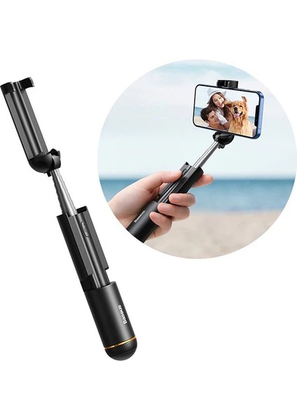 Baseus Mini Bluetooth Teleskobik Katlanabilir Selfie Stick Kablosuz MONOPOD-(1903) - TKNAL1731-1035