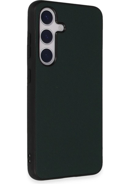 Samsung Galaxy S24 Kılıf Taft Kapak - Koyu Yeşil - TKNAL3033-5894