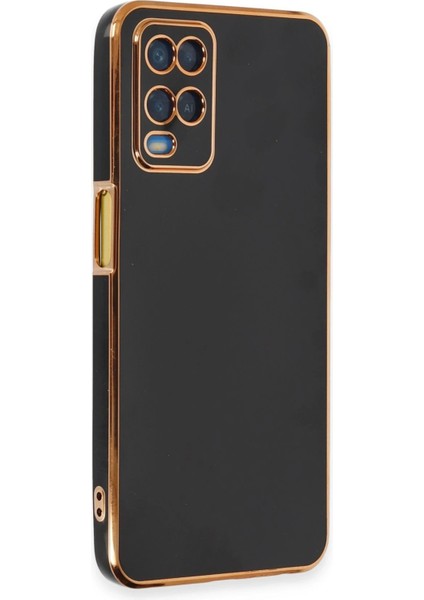 Oppo A54 4g Kılıf Volet Silikon - Siyah - TKNAL9747-2944