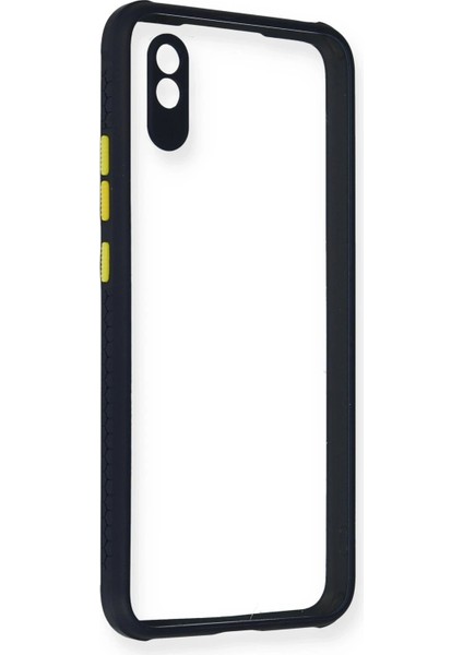 Xiaomi Redmi 9A Kılıf Miami Şeffaf Silikon - Lacivert - TKNAL4814-7423