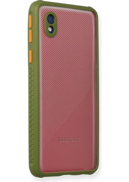 Samsung Galaxy A01 Core Kılıf Miami Şeffaf Silikon - Yeşil - TKNAL6233-9821