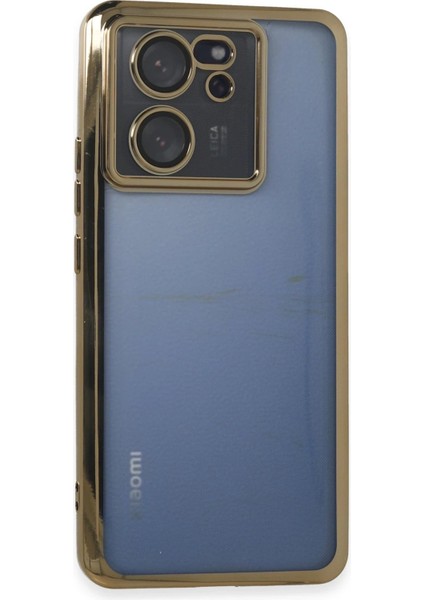 Xiaomi Mi 13T Kılıf Lensli Silikon - Gold - TKNAL5069-5349