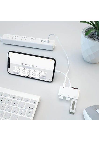 Ally Iphone Lightning To Tfsd Card Reader Usb 3.Kamera Adaptörü-(1903) - Tknal6408-1255