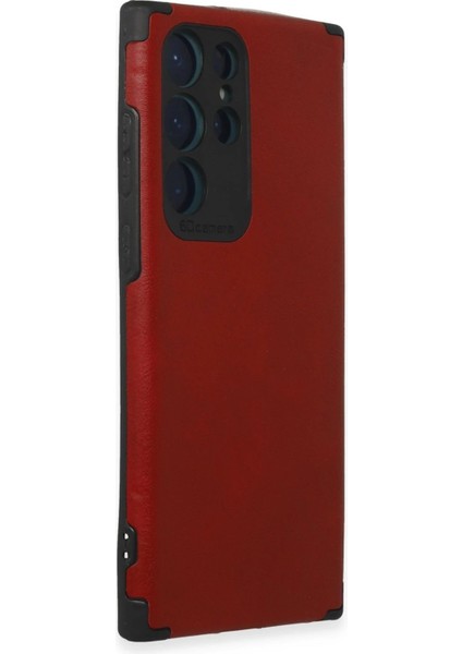 Samsung Galaxy S22 Ultra Kılıf Loop Deri Silikon - Kırmızı - TKNAL1828-3840 fiyatları