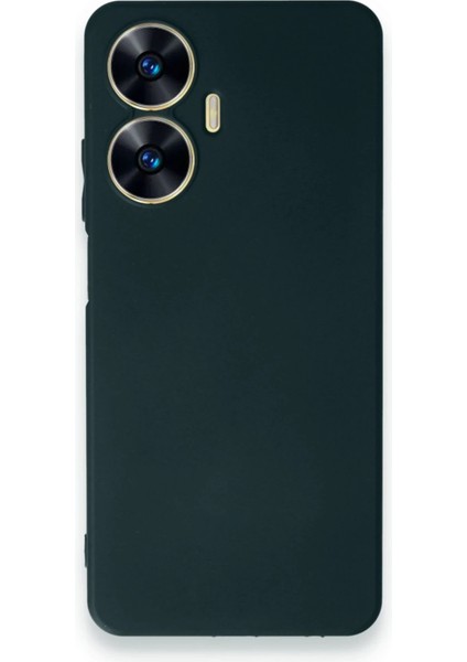 Realme C55 Kılıf First Silikon - Koyu Yeşil - TKNAL1812-9467
