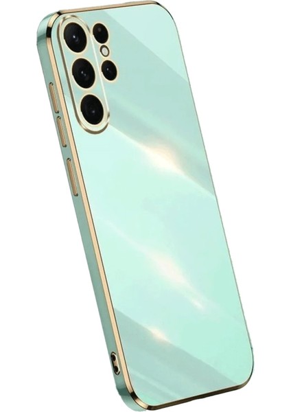 Samsung Galaxy S24 Ultra Kılıf Volet Silikon - Açık Yeşil - TKNAL4770-5106