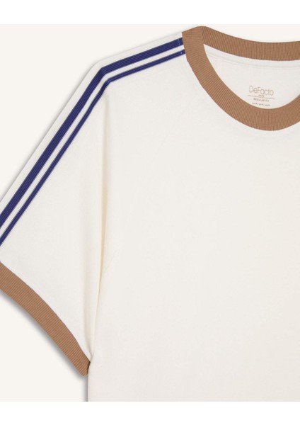 %100 Pamuk Regular Fit Bisiklet Yaka Kısa Kollu Pike Tişört C2563AX25SP