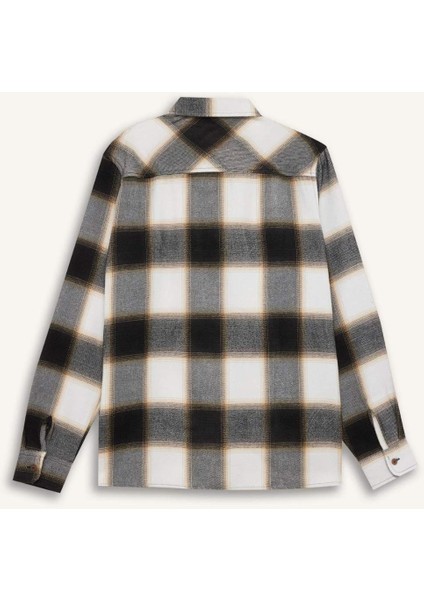 Regular Fit Polo Yaka Kareli Flanel Uzun Kollu Gömlek D5835AX24AU