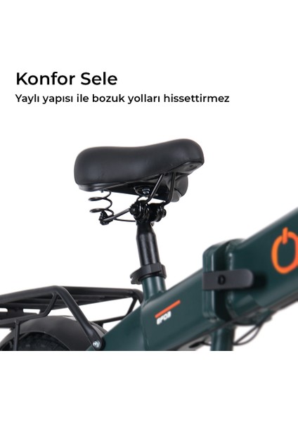 Efd3 Katlanabilir Yol Bisikleti 20 inç 7 Vites Gizli Batarya ile Yüksek Performans indirimleri