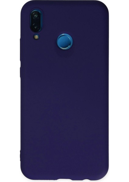 Huawei P20 Lite Kılıf Nano Içi Kadife Silikon - Mor - TKNAL6295-7632
