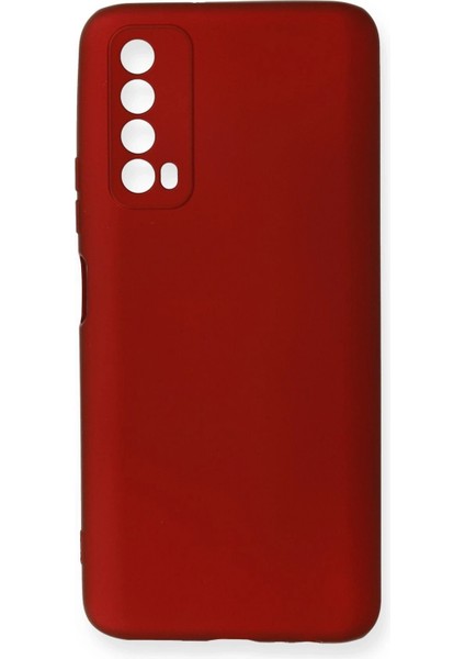 Huawei P Smart 2021 Kılıf First Silikon - Bordo - TKNAL5068-1196