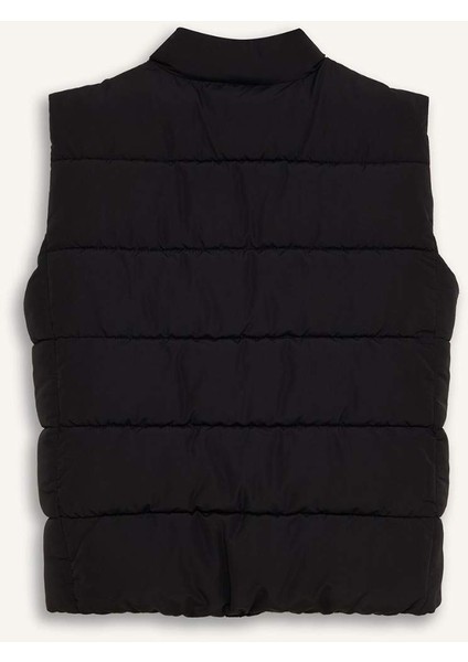 Erkek Çocuk Su Geçirmez Fermuarlı Basic Düz Dik Yaka Yelek D5905A825SP