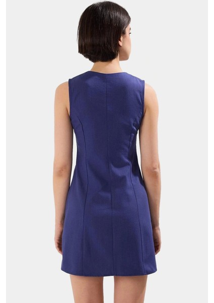 Şık ve Rahat Dokuma Gömlek Elbise 80 Pamuk 20 Keten Mini Boy Kolsuz Premium Kalite modelleri