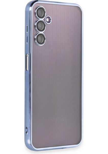 Samsung Galaxy A14 4g Kılıf Lensli Silikon - Açık Mavi - TKNAL2461-5926