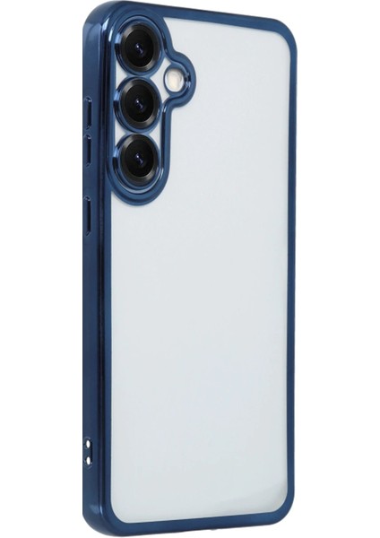 Samsung Galaxy S25 Plus Kılıf Lensli Silikon - Lacivert - TKNAL7823-1571