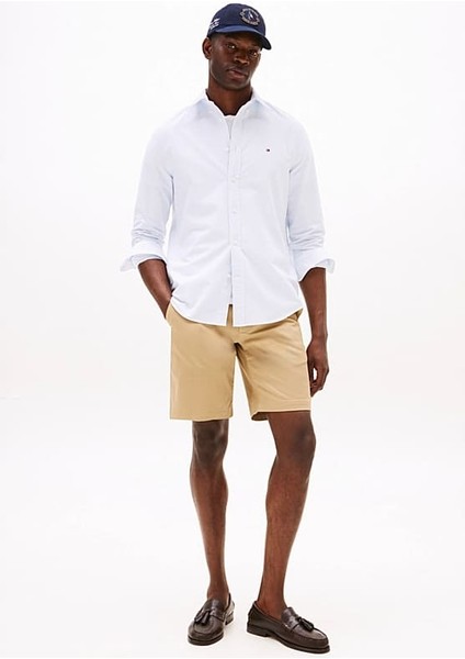 Erkek Regular Fit Çizgili Oxford Gömlek - Mavi fiyatları