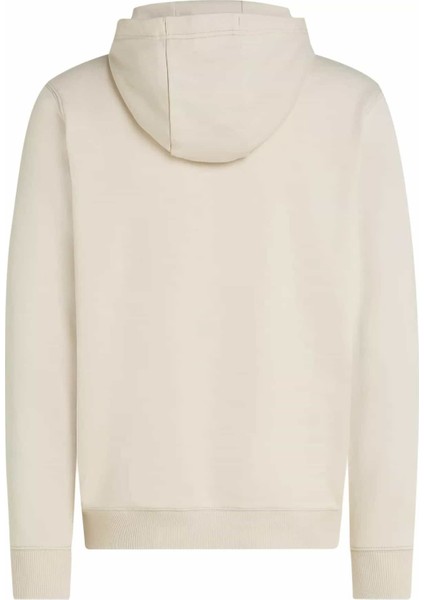 Erkek Kapüşonlu Baskı Logolu Sweatshirt - Ekru fiyatları