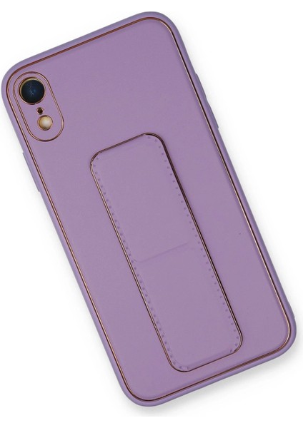 iPhone Xr Kılıf Coco Deri Standlı Kapak - Koyu Lila - TKNAL2667-5711 fiyatları