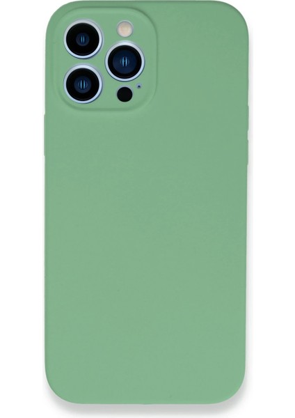 iPhone 13 Pro Max Kılıf Lansman Legant Silikon - Yeşil - TKNAL2336-4955