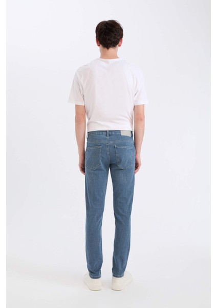 Carlo Skinny Fit Ekstra Dar Kalıp Normal Bel Ekstra Dar Paça Jean Pantolon A6943AX25SP