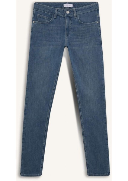 Carlo Skinny Fit Ekstra Dar Kalıp Normal Bel Ekstra Dar Paça Jean Pantolon A6943AX25SP