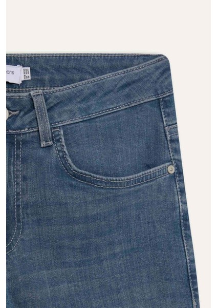 Carlo Skinny Fit Ekstra Dar Kalıp Normal Bel Ekstra Dar Paça Jean Pantolon A6943AX25SP