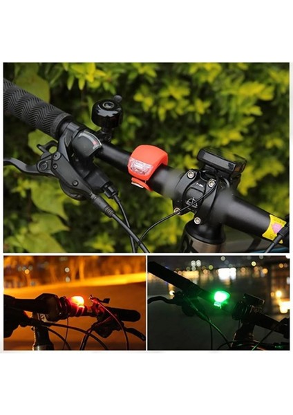 2'li LED Bisiklet Lambası Ön ve Arka Için Aydınlatma Seti 3 Modlu Çakarlı Işık