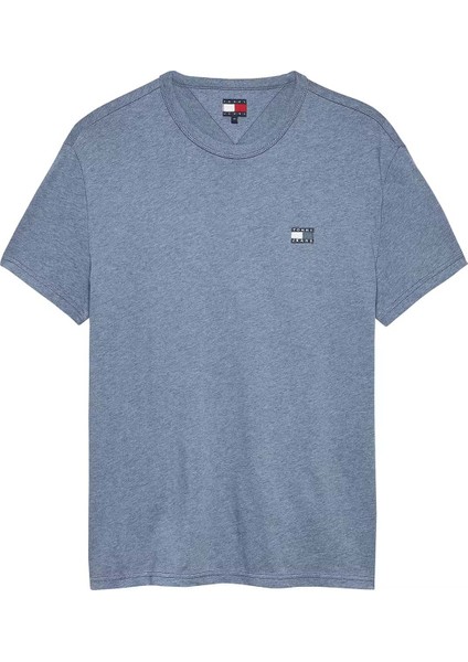 Erkek Tjm Regular Badge Ext T-Shirt - Mavi