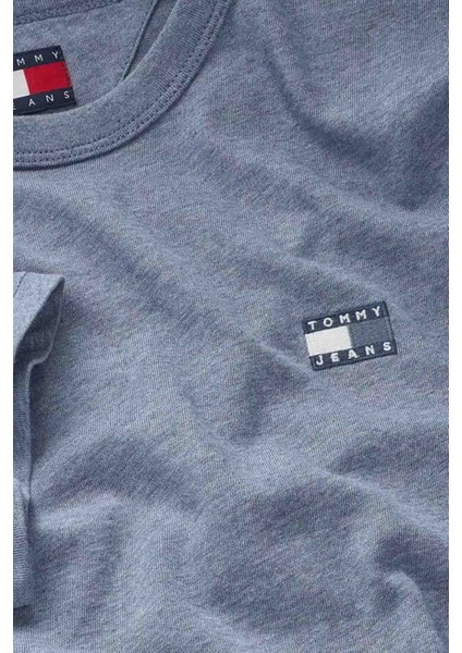 Erkek Tjm Regular Badge Ext T-Shirt - Mavi modelleri
