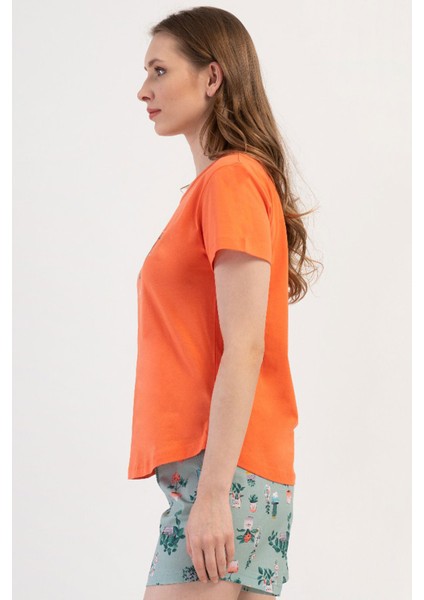 Pamuklu Kadın Kısa Kol Şortlu Pijama Takım , 408385 fiyatları