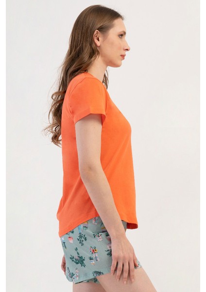 Pamuklu Kadın Kısa Kol Şortlu Pijama Takım , 408385 modelleri