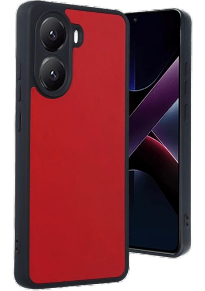 Xiaomi Poco X7 Pro Kılıf Aras Deri Kapak - Kırmızı - TKNAL8366-5500
