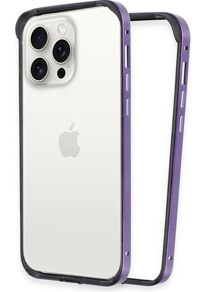 iPhone 14 Pro Land Bumper Koruma Kapak - Derin Mor - TKNAL9578-3183