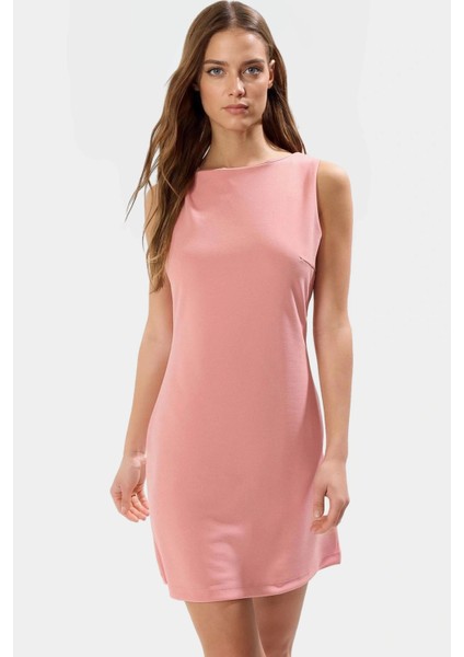 Zebra Desenli Mini Krep Elbise Bodycon Kesim Yazlık Polyester Kumaş Uzun Ömürlü Premium Kalite
