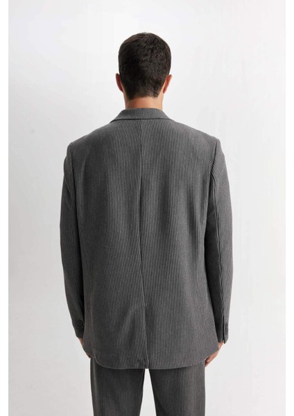 Ceket Yaka Düğmeli Blazer Ceket D6093AX24AU