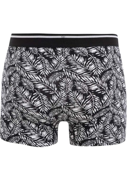 Regular Fit Desenli 3'lü Boxer B0577AX24WN