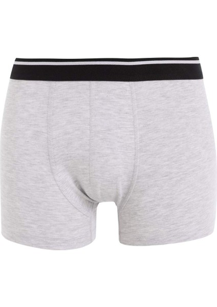 Regular Fit Desenli 3'lü Boxer B0577AX24WN