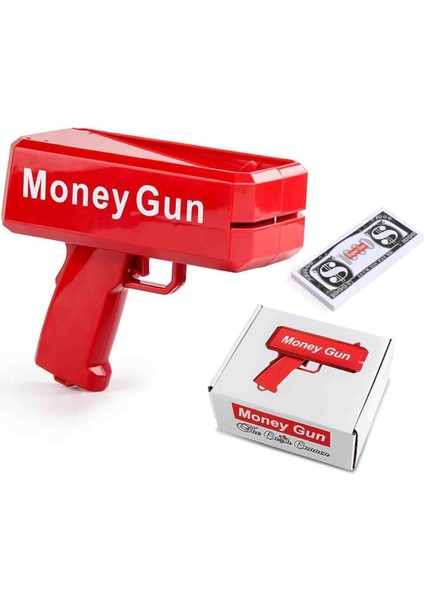 Otomatik Para Tabancası Cash Gun Full Otomatik Kağıt Para Atan Silah Parti Eğlence Oyuncağı Hediyelik Vip Set Dolar Euro Tl Fışkırtma Makinesi indirimleri