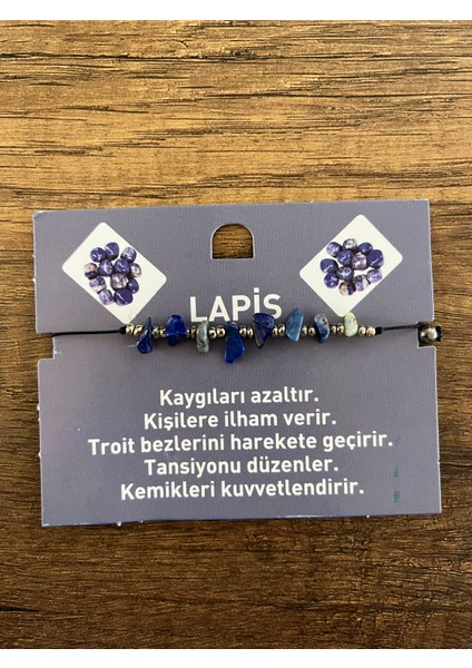 Doğal Taş Lapis Bileklik Doğaltaş