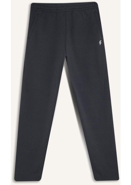 Fit Kalın Jogger Eşofman Altı Standart Fit Cepli Sporcu Beli Lastikli D6312AX24WN