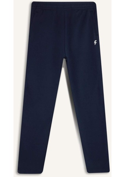 Fit Kalın Jogger Eşofman Altı Standart Fit Cepli Sporcu Beli Lastikli D6312AX24WN