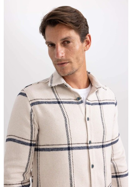 Modern Fit Polo Yaka Oduncu Uzun Kollu Gömlek Y1692AZ24WN