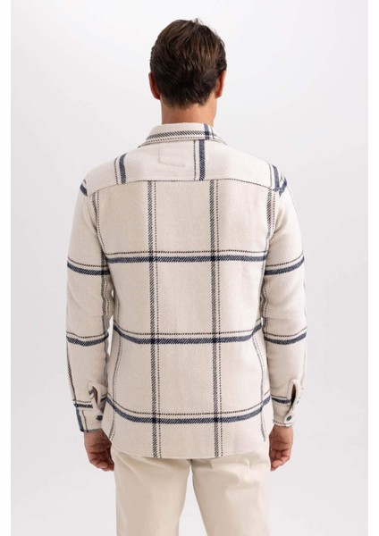 Modern Fit Polo Yaka Oduncu Uzun Kollu Gömlek Y1692AZ24WN